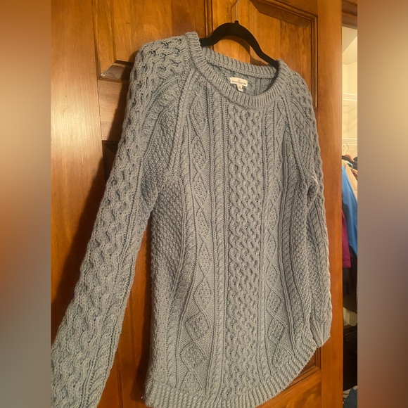 L.L. Bean Women's Signature Cotton Fisherman Tunic Sweater - Picture 3 of 4